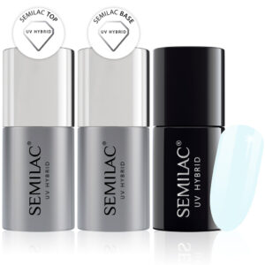 Semilac Base + Top + 169 Baby Boy UV Gel Polish Set