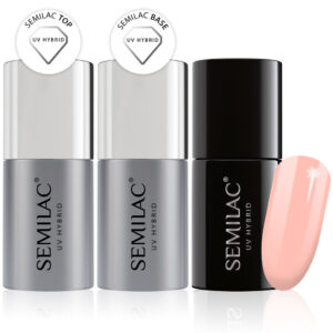 Semilac Base + Top + 364 Ride With Me UV Gel Polish Set