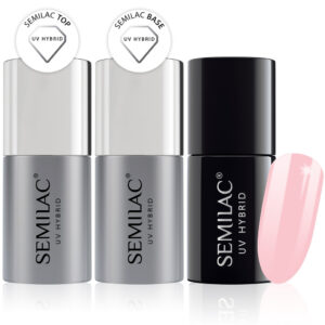 Semilac Base + Top + 512 LalaLove Gel Polish Set