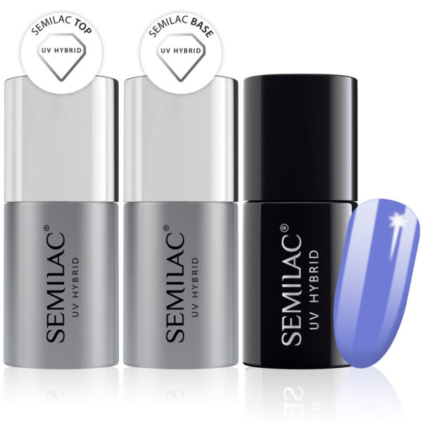 Semilac Base + Top + 536 Go Argentina Gel Polish Set